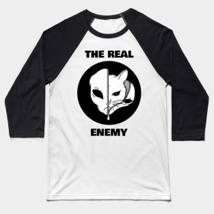 Alien Cat The Real Enemy Baseball T-Shirt